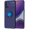 Funda Magnetica Soporte con Anillo Giratorio 360 para Realme 7 Azul