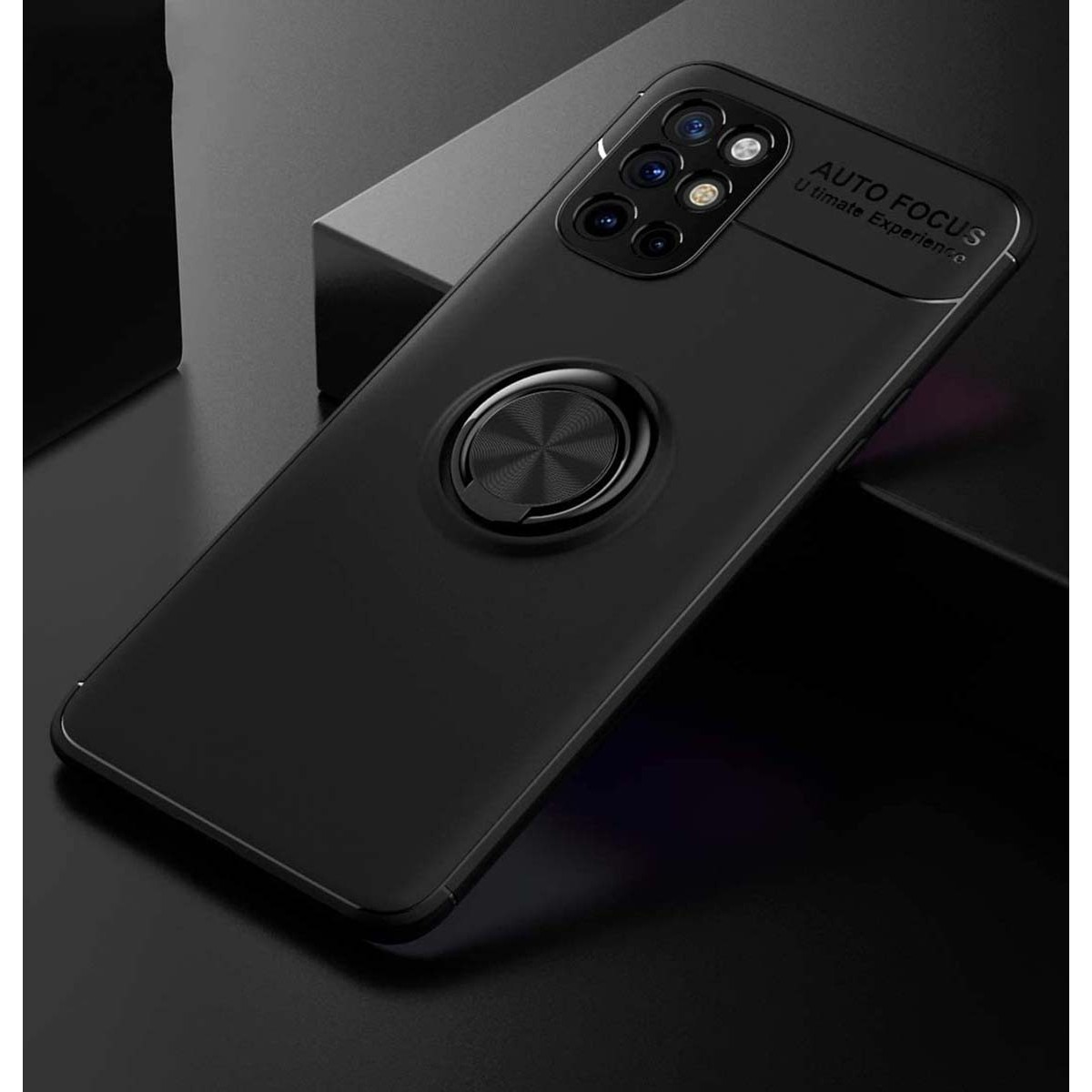 Funda Magnetica Soporte con Anillo Giratorio 360 para Realme 7 Azul