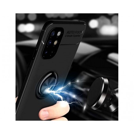 Funda Magnetica Soporte con Anillo Giratorio 360 para Realme 7 Azul