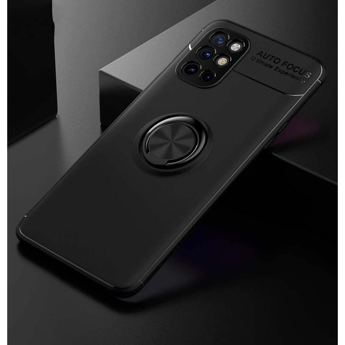 Funda Magnetica Soporte con Anillo Giratorio 360 para Realme 7 Roja