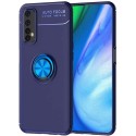 Funda Magnetica Soporte con Anillo Giratorio 360 para Realme 7 Pro Azul