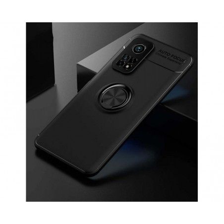 Funda Magnetica Soporte con Anillo Giratorio 360 para Xiaomi Mi 10T / 10T Pro Negra