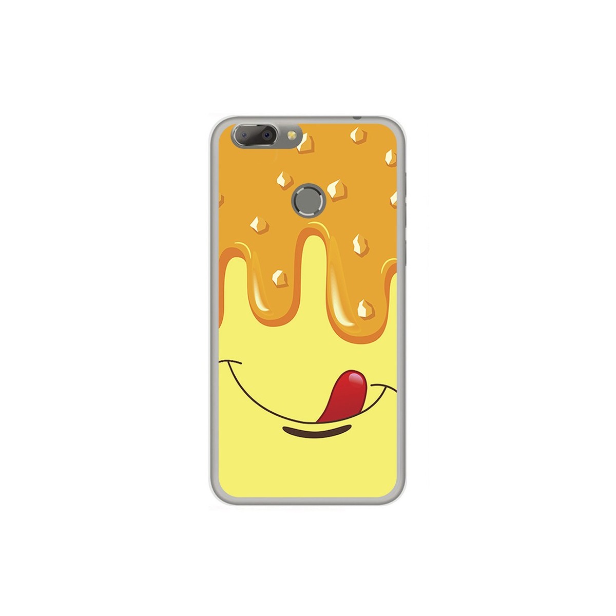 Funda Gel Tpu para Oukitel U20 Plus Diseño Helado Vainilla Dibujos