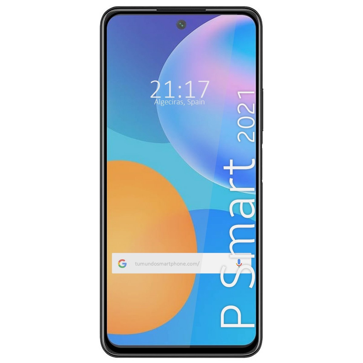 Protector Cristal Templado Completo 5D Full Glue Negro para Huawei P Smart 2021 Vidrio