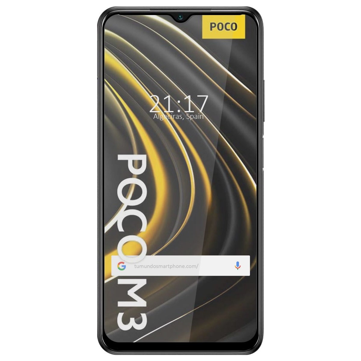 Protector Cristal Templado Completo 5D Full Glue Negro para Xiaomi POCO M3 / Redmi 9T Vidrio
