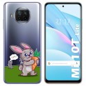 Funda Gel Transparente para Xiaomi Mi 10T Lite diseño Conejo Dibujos
