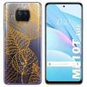 Funda Gel Transparente para Xiaomi Mi 10T Lite diseño Hojas Dibujos