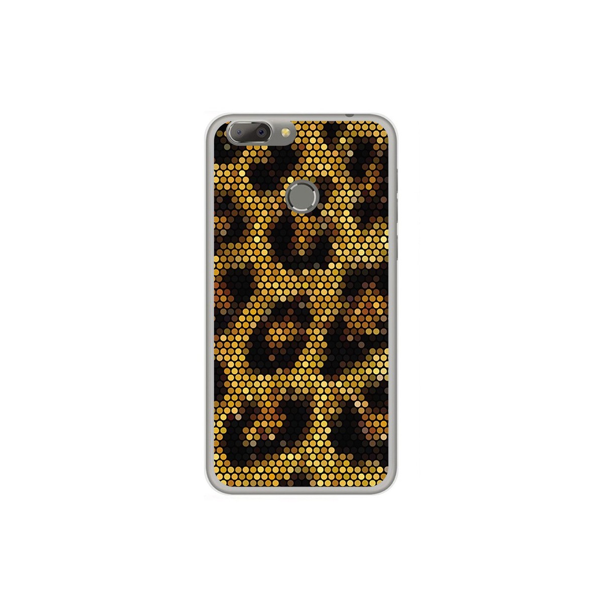 Funda Gel Tpu para Oukitel U20 Plus Diseño Leopardo Dibujos