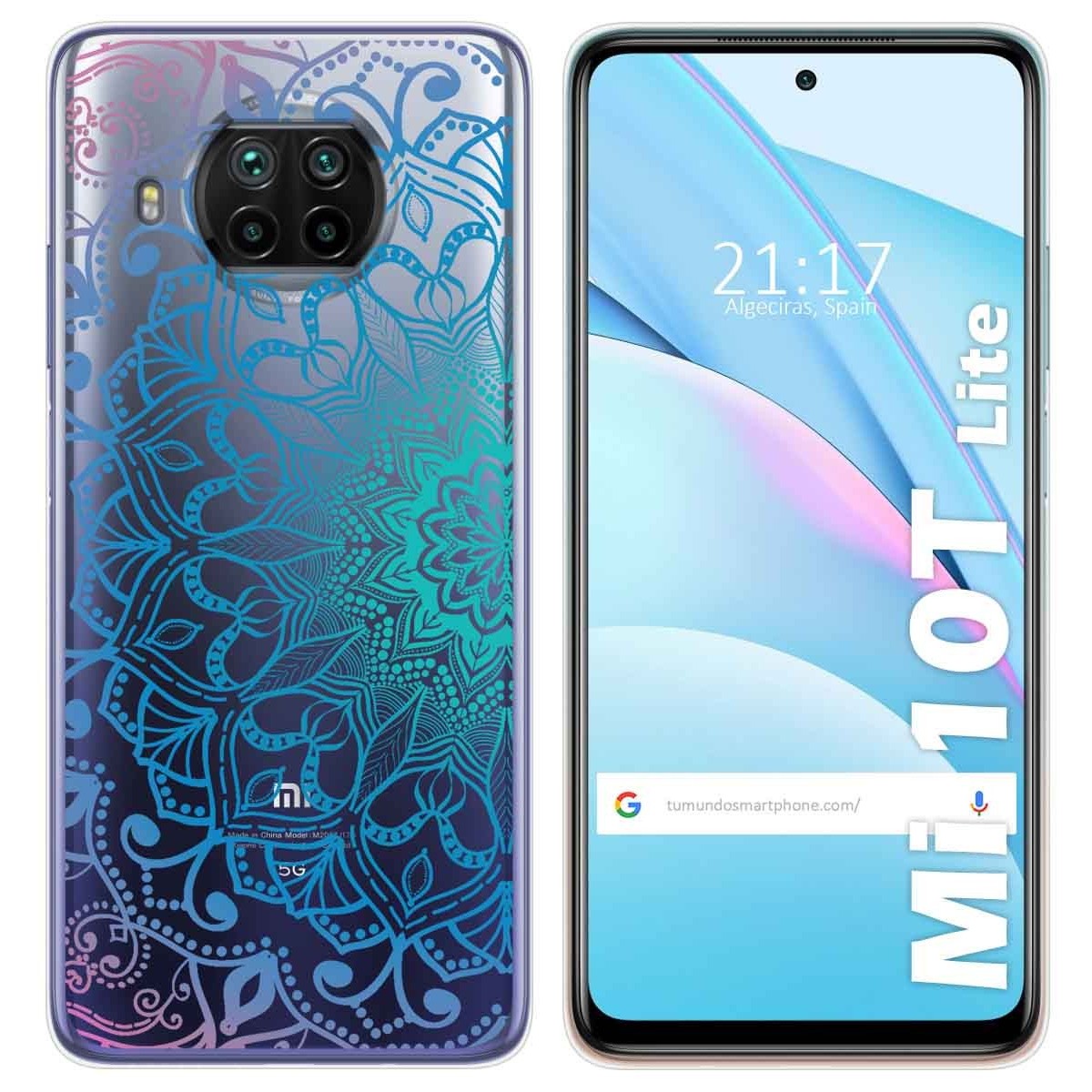 Funda Gel Transparente para Xiaomi Mi 10T Lite diseño Mandala Dibujos