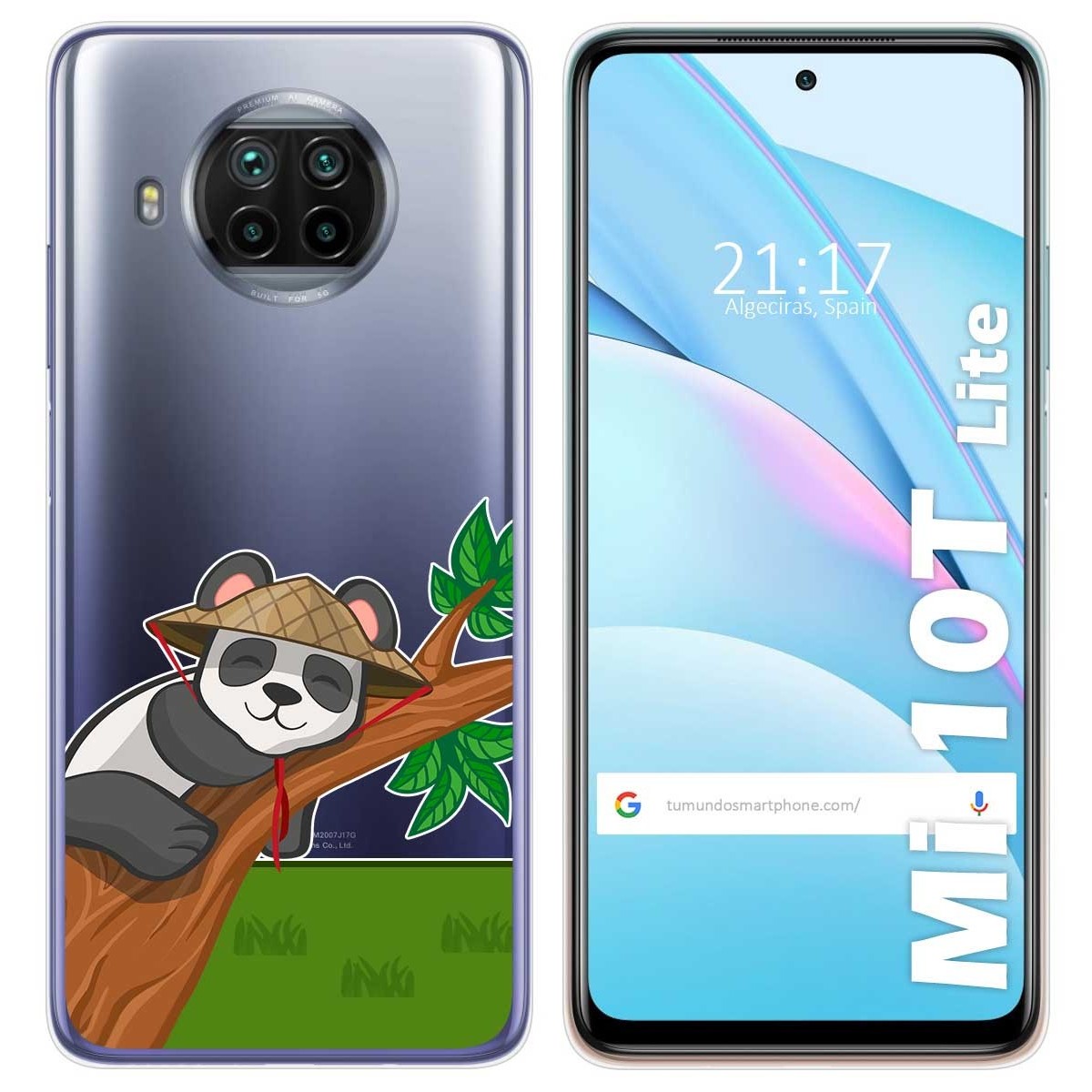 Funda Gel Transparente para Xiaomi Mi 10T Lite diseño Panda Dibujos