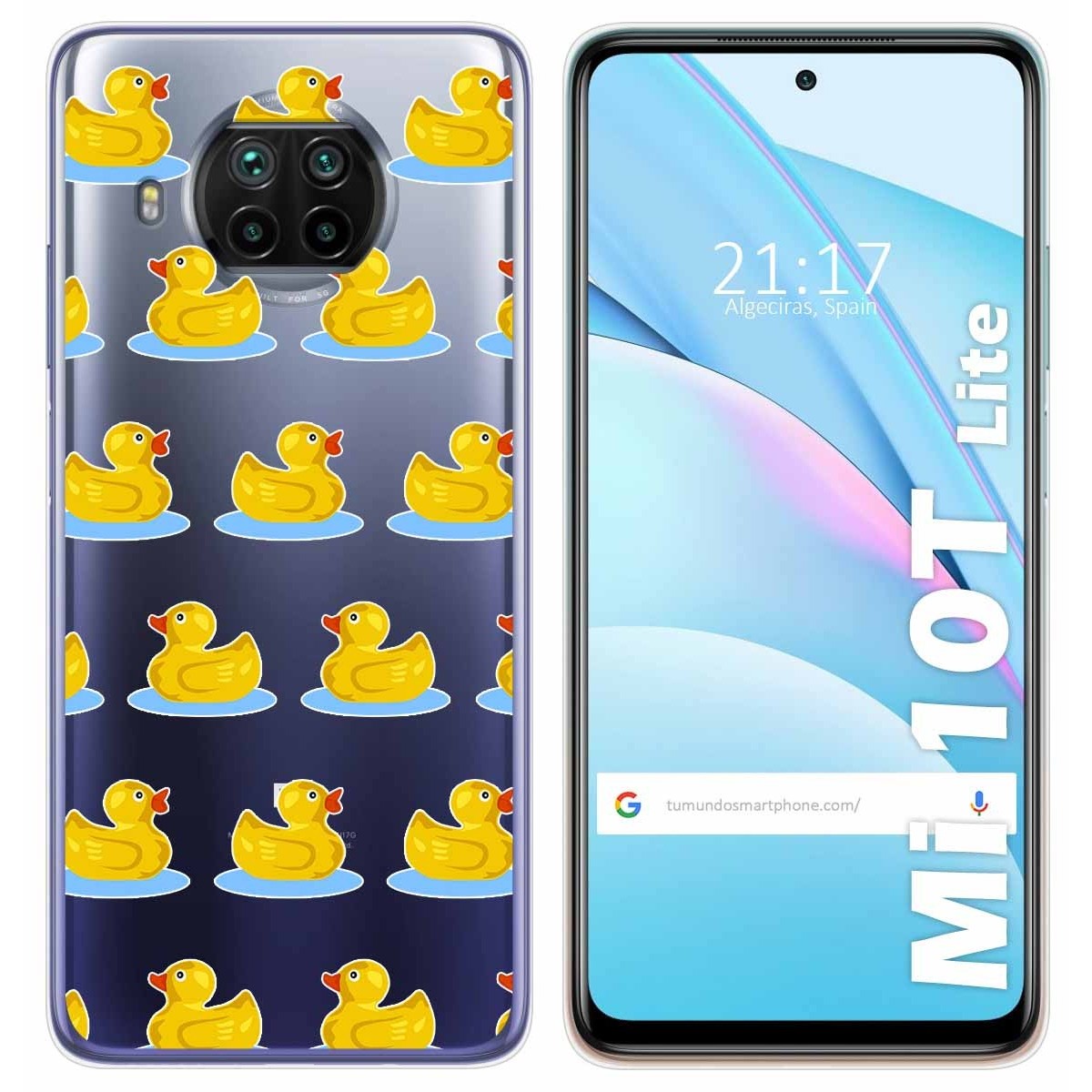 Funda Gel Transparente para Xiaomi Mi 10T Lite diseño Pato Dibujos