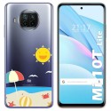Funda Gel Transparente para Xiaomi Mi 10T Lite diseño Playa Dibujos