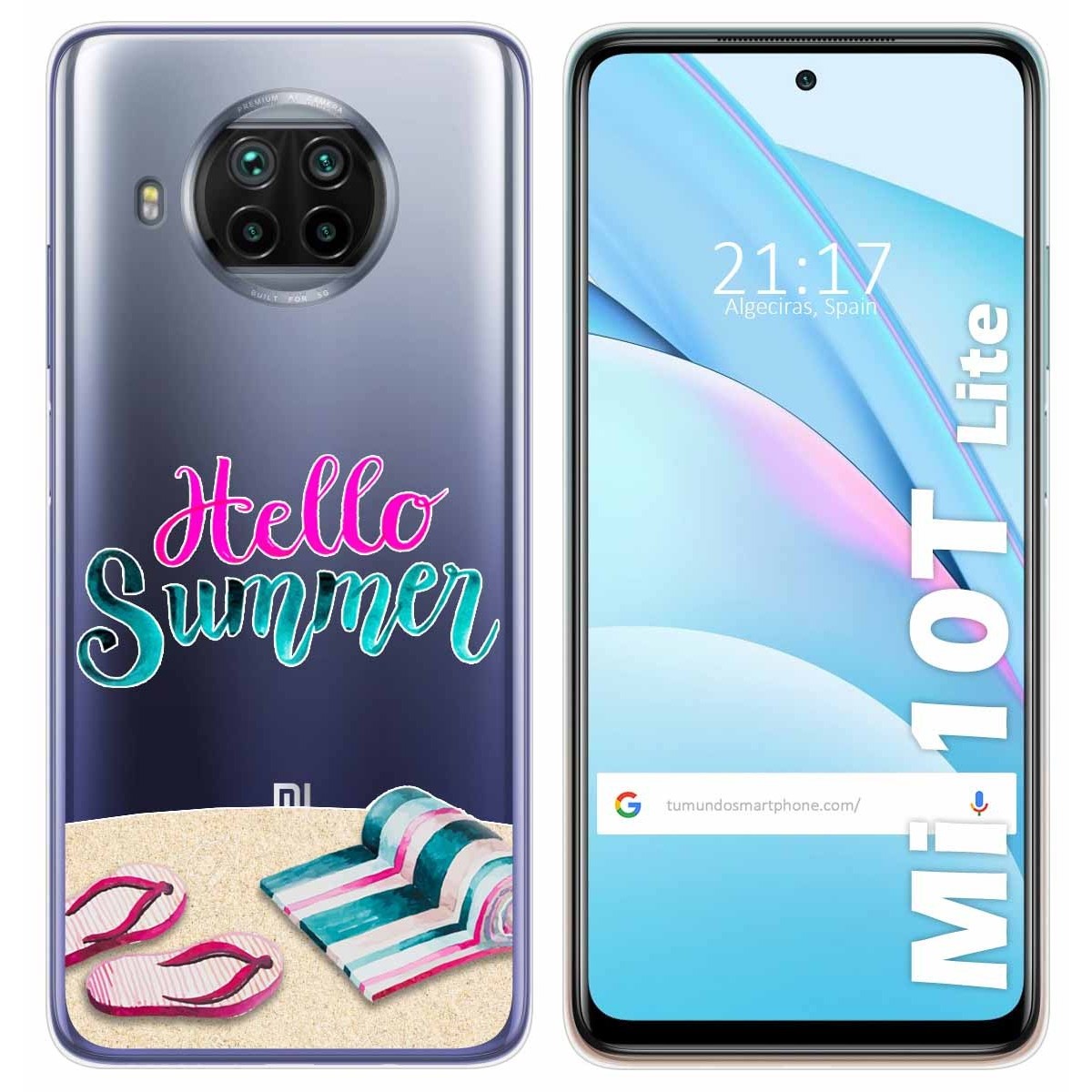 Funda Gel Transparente para Xiaomi Mi 10T Lite diseño Summer Dibujos