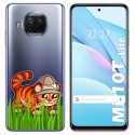 Funda Gel Transparente para Xiaomi Mi 10T Lite diseño Tigre Dibujos