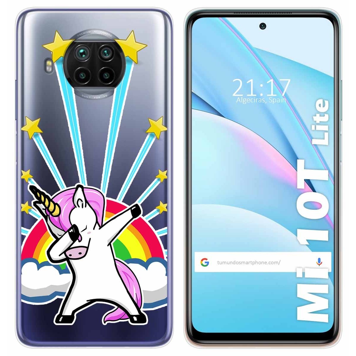 Funda Gel Transparente para Xiaomi Mi 10T Lite diseño Unicornio Dibujos