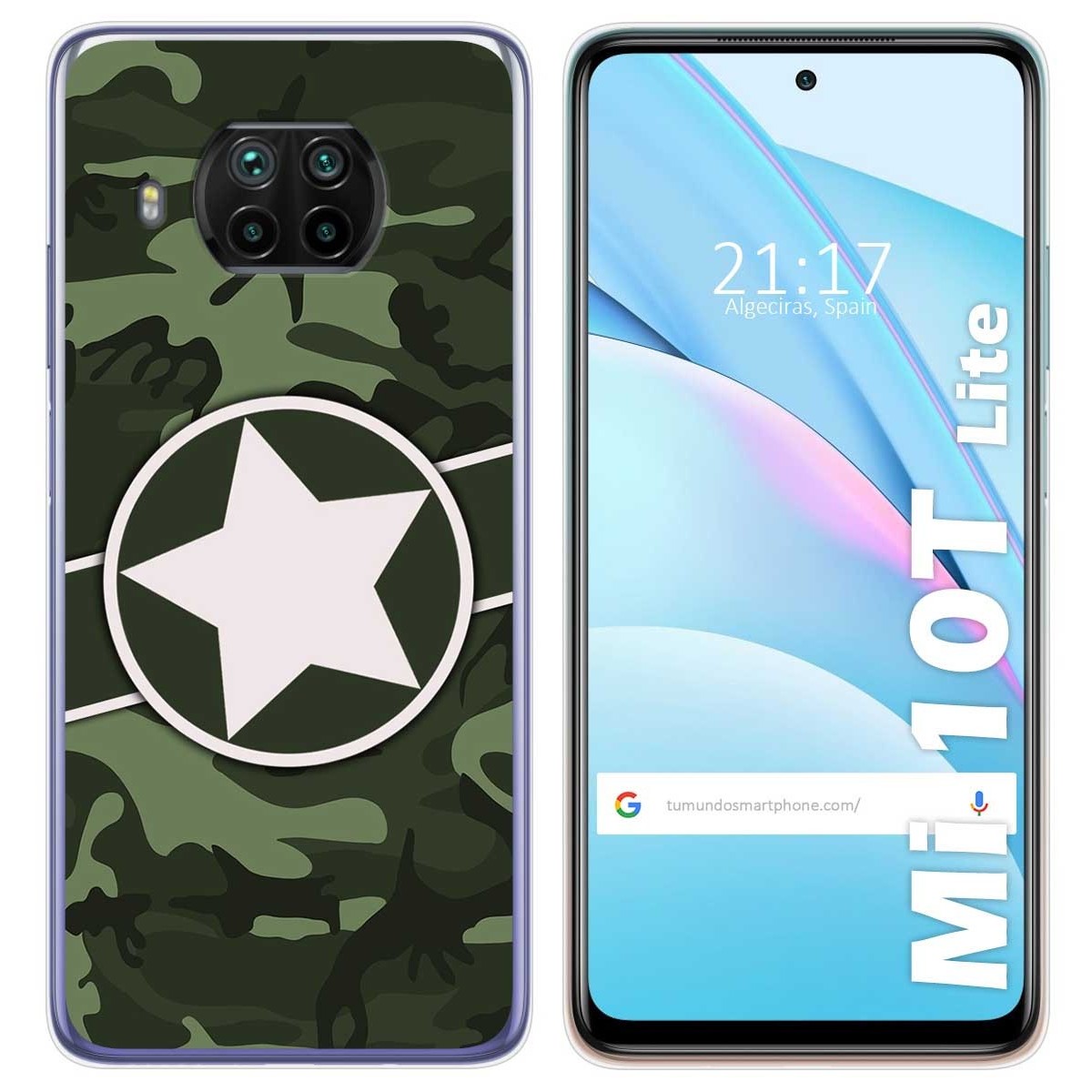 Funda Gel Tpu para Xiaomi Mi 10T Lite diseño Camuflaje 01 Dibujos