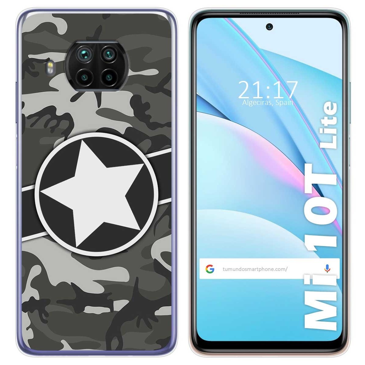 Funda Gel Tpu para Xiaomi Mi 10T Lite diseño Camuflaje 02 Dibujos