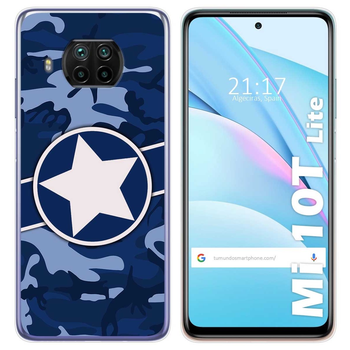 Funda Gel Tpu para Xiaomi Mi 10T Lite diseño Camuflaje 03 Dibujos