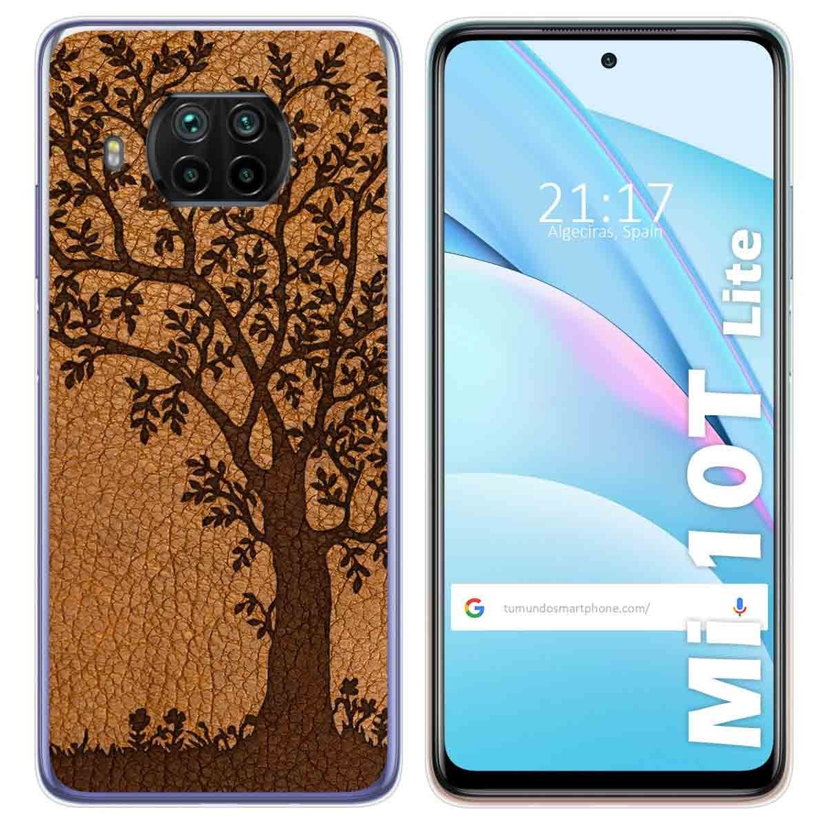 Funda Gel Tpu para Xiaomi Mi 10T Lite diseño Cuero 03 Dibujos