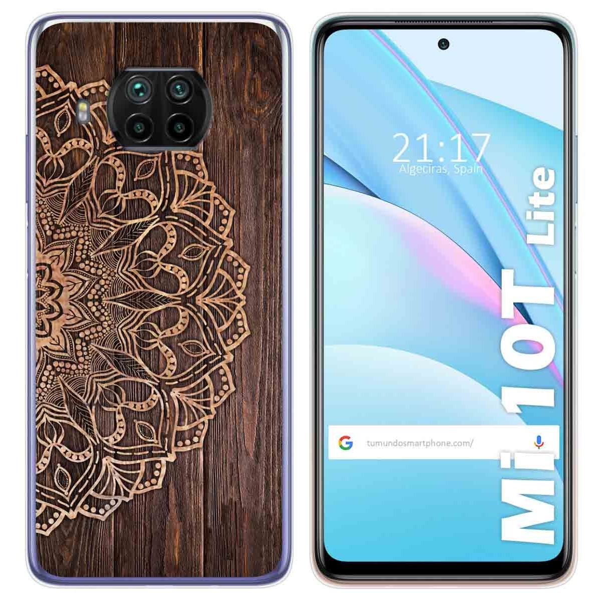 Funda Gel Tpu para Xiaomi Mi 10T Lite diseño Madera 06 Dibujos
