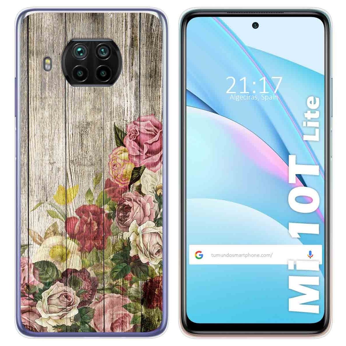 Funda Gel Tpu para Xiaomi Mi 10T Lite diseño Madera 08 Dibujos
