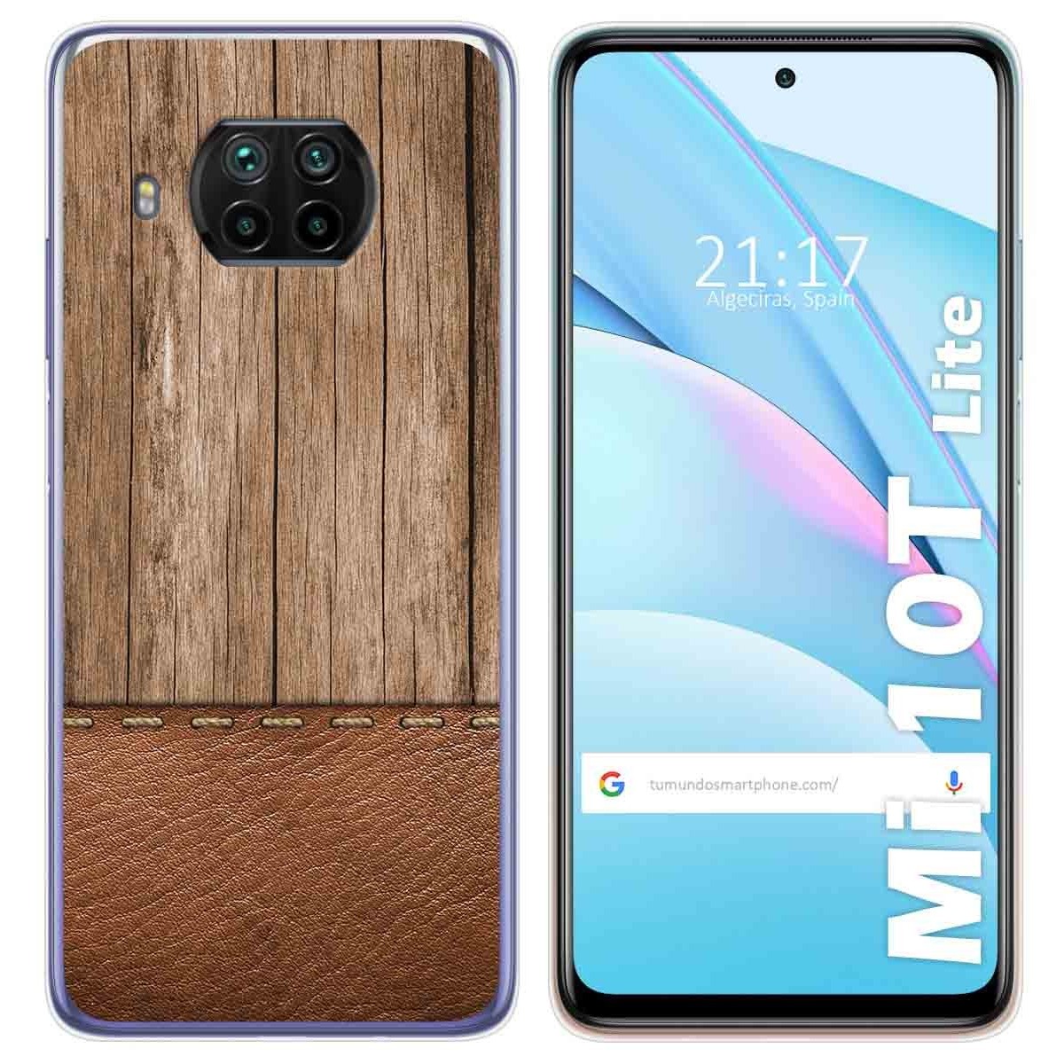 Funda Gel Tpu para Xiaomi Mi 10T Lite diseño Madera 09 Dibujos