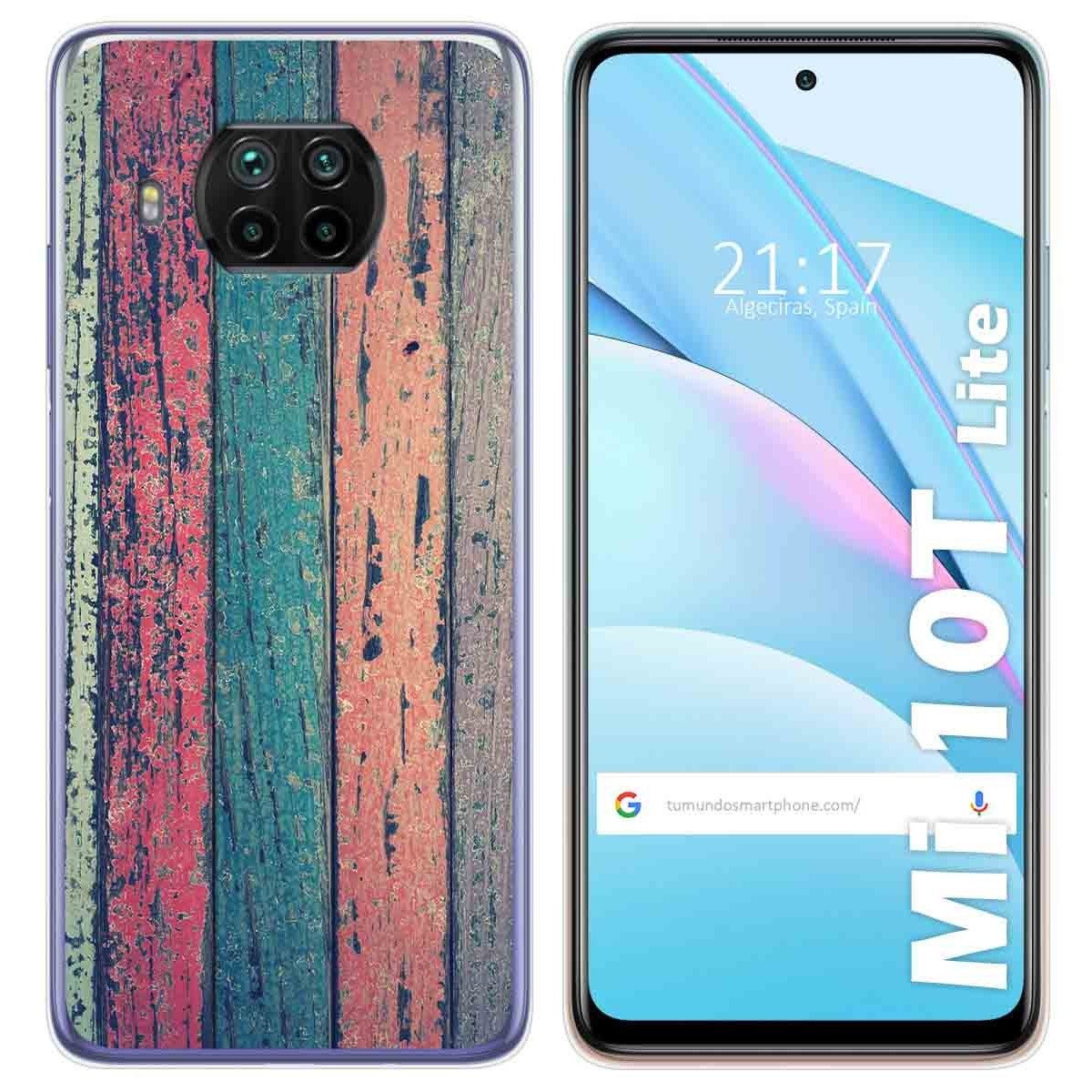 Funda Gel Tpu para Xiaomi Mi 10T Lite diseño Madera 10 Dibujos