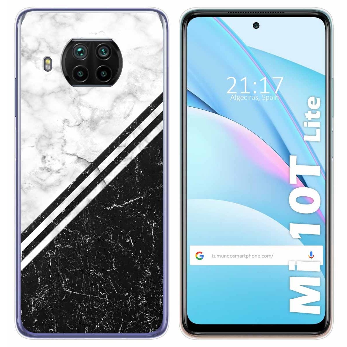 Funda Gel Tpu para Xiaomi Mi 10T Lite diseño Mármol 01 Dibujos