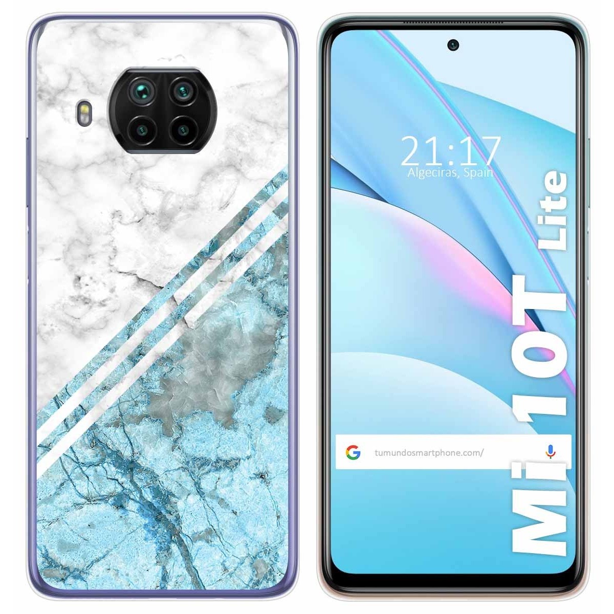 Funda Gel Tpu para Xiaomi Mi 10T Lite diseño Mármol 02 Dibujos