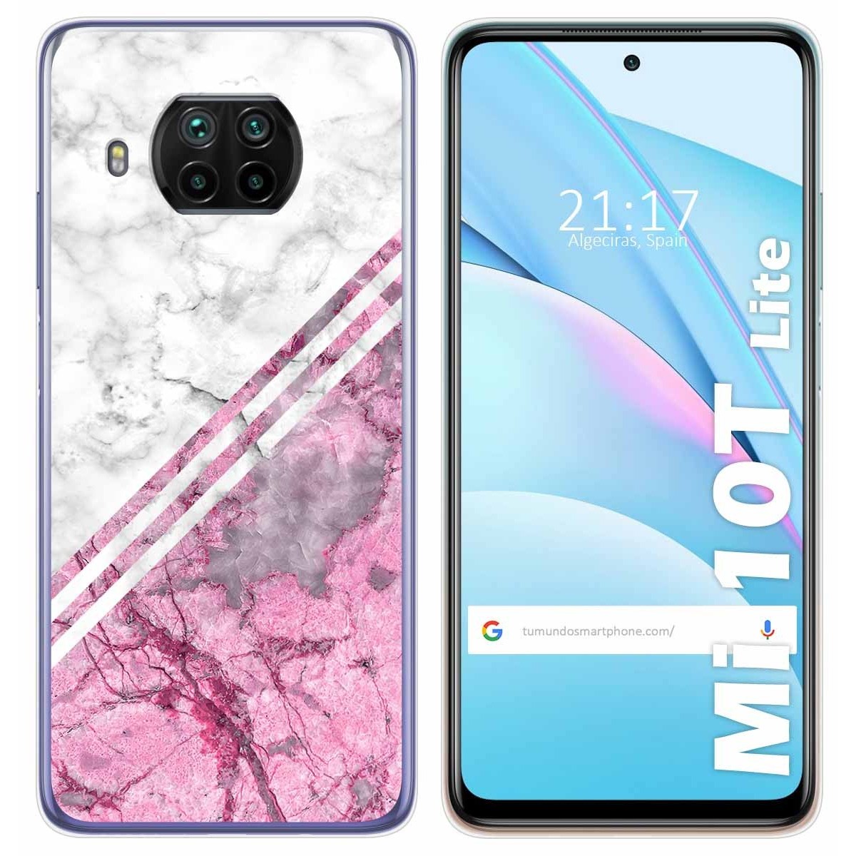 Funda Gel Tpu para Xiaomi Mi 10T Lite diseño Mármol 03 Dibujos