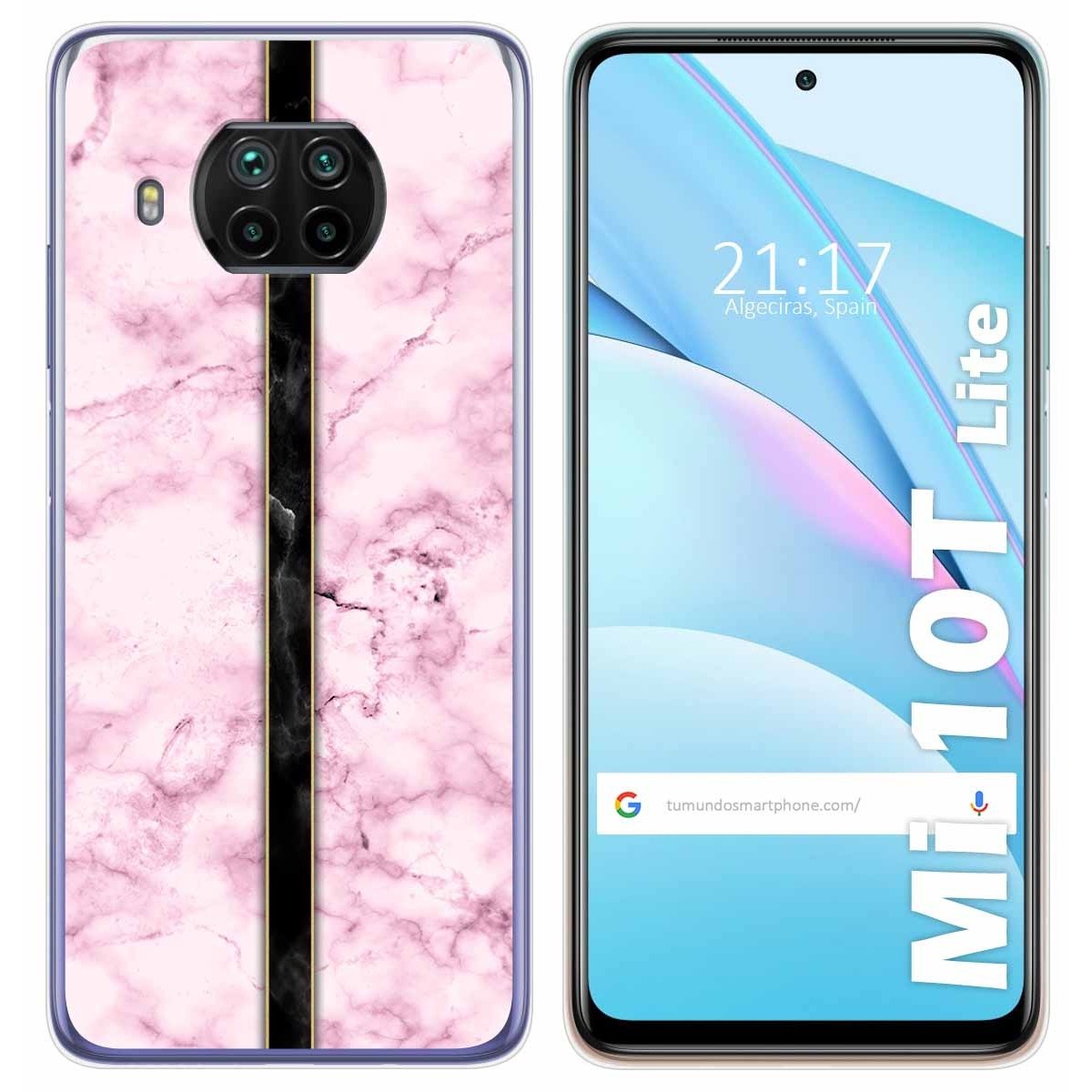 Funda Gel Tpu para Xiaomi Mi 10T Lite diseño Mármol 04 Dibujos