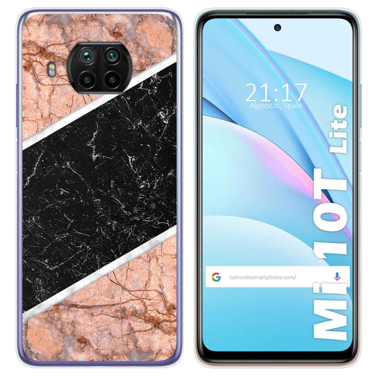 Funda Gel Tpu para Xiaomi Mi 10T Lite diseño Mármol 07 Dibujos