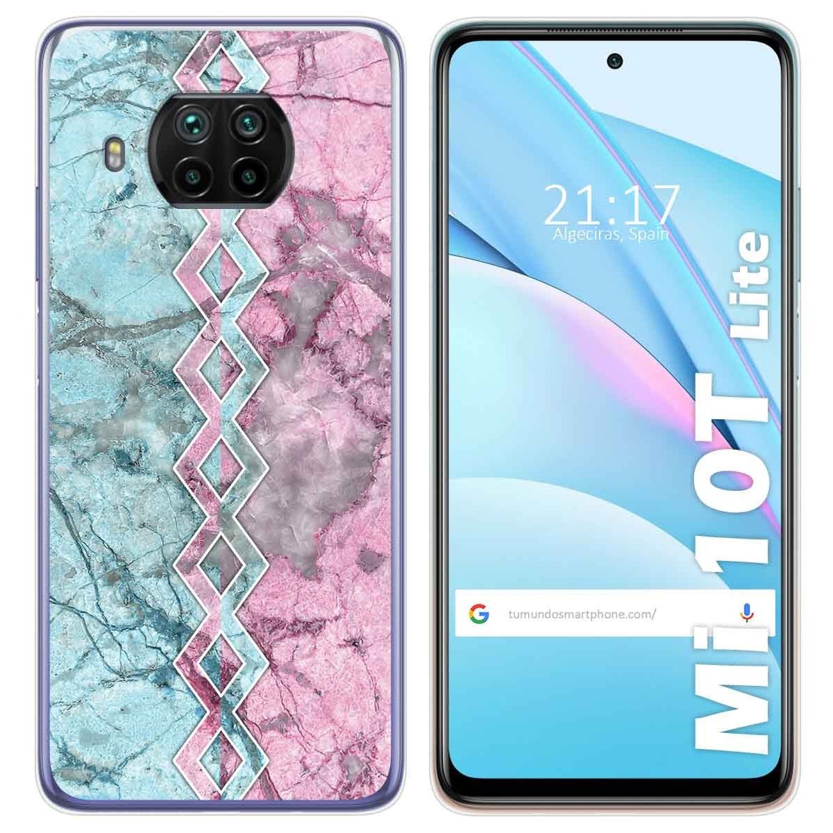 Funda Gel Tpu para Xiaomi Mi 10T Lite diseño Mármol 08 Dibujos