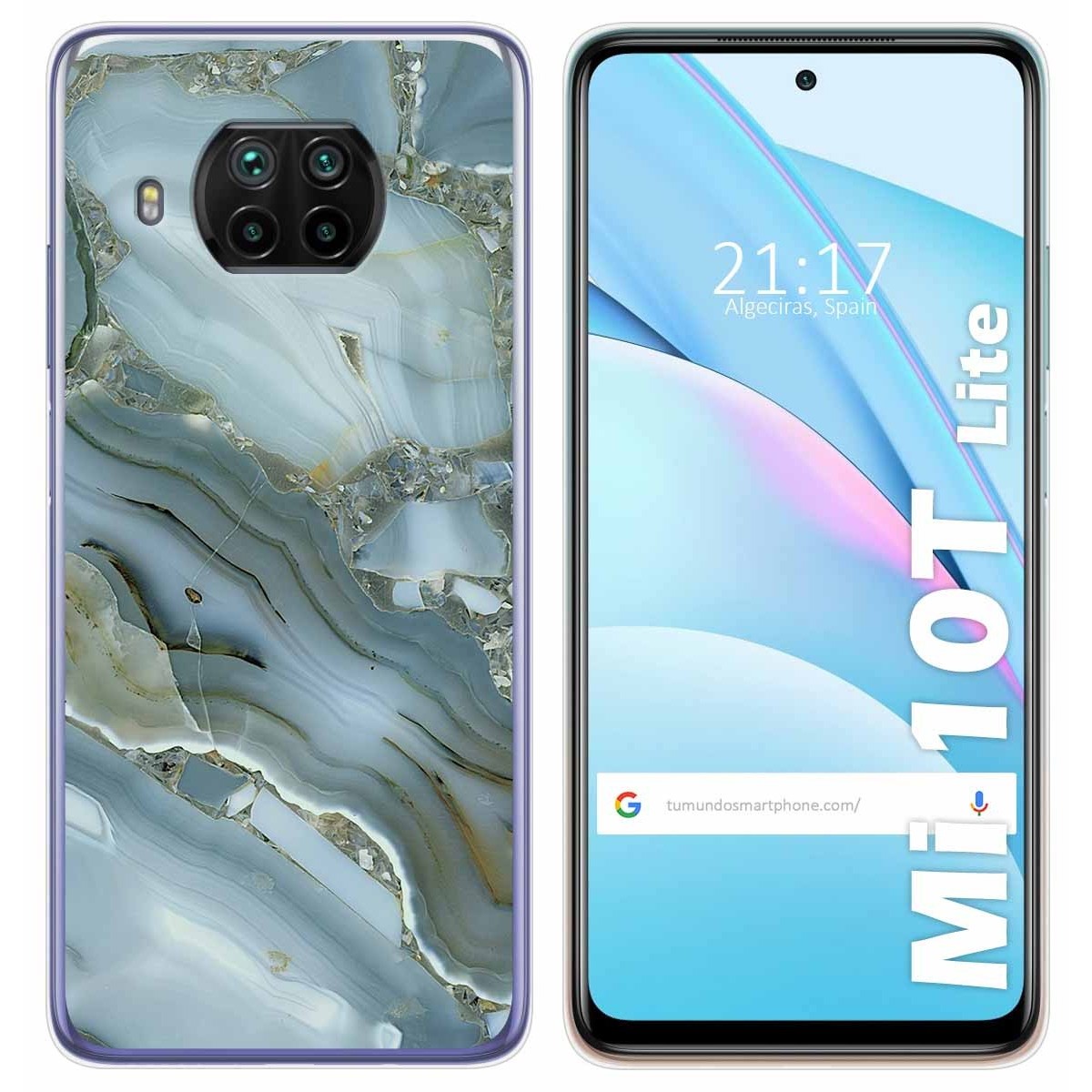 Funda Gel Tpu para Xiaomi Mi 10T Lite diseño Mármol 09 Dibujos