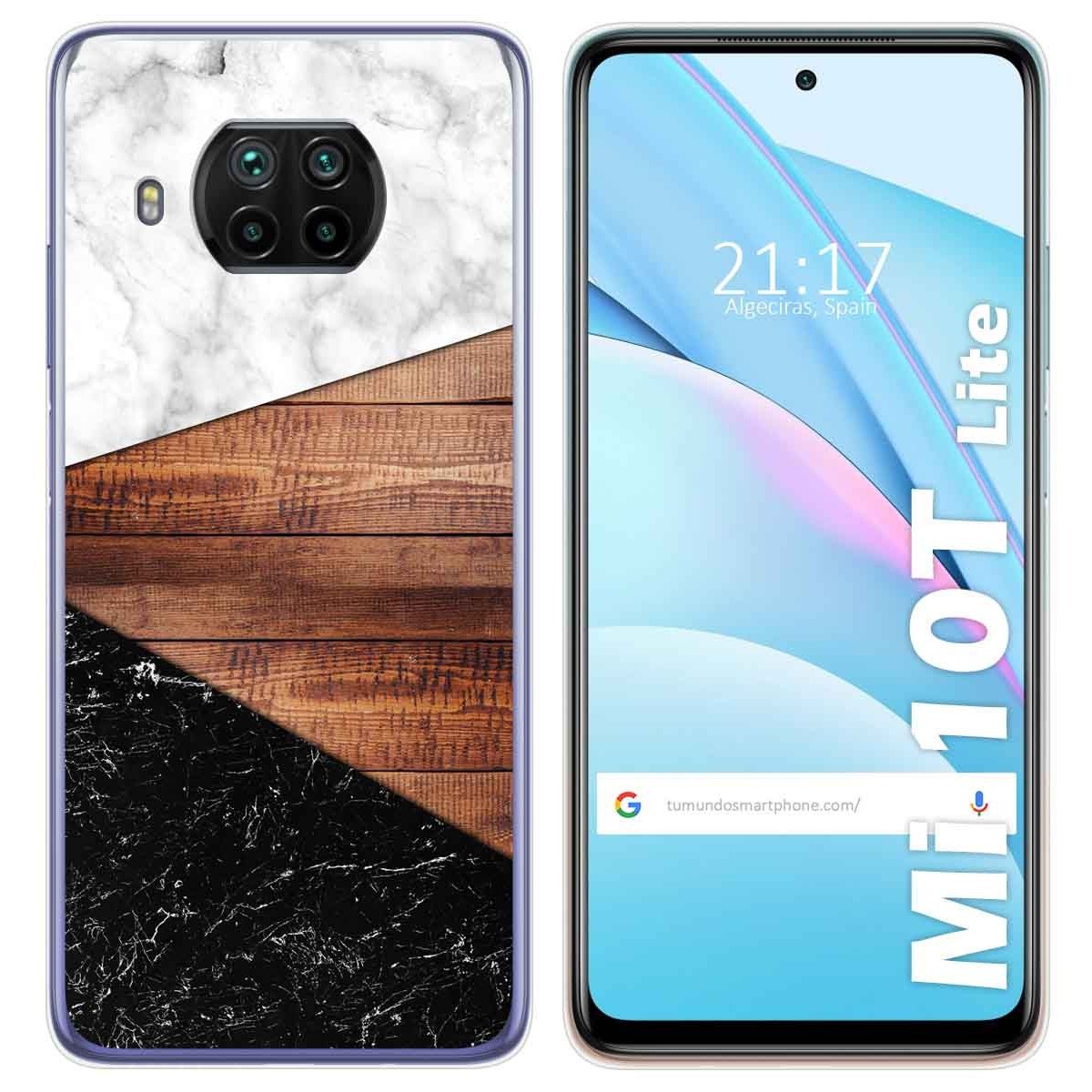 Funda Gel Tpu para Xiaomi Mi 10T Lite diseño Mármol 11 Dibujos
