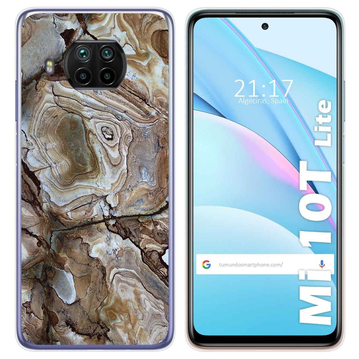 Funda Gel Tpu para Xiaomi Mi 10T Lite diseño Mármol 14 Dibujos