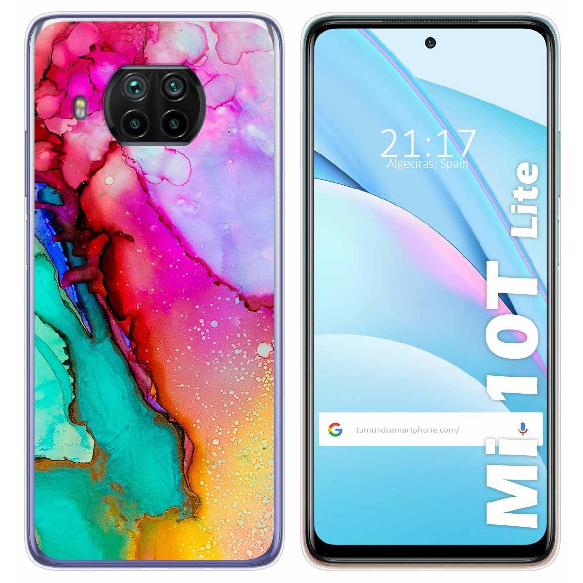 Funda Gel Tpu para Xiaomi Mi 10T Lite diseño Mármol 15 Dibujos