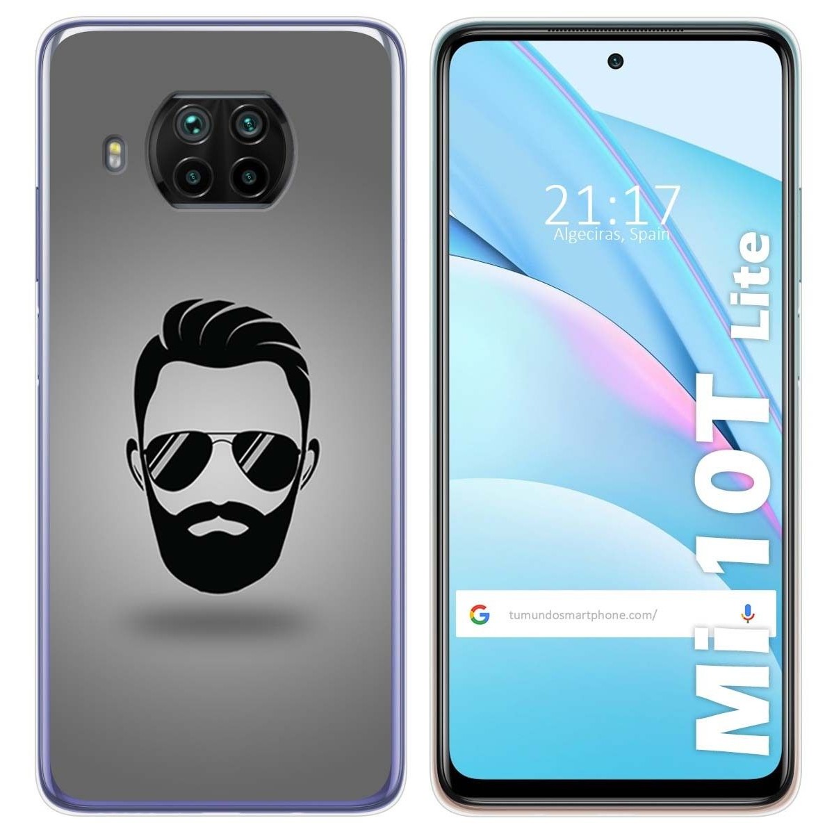 Funda Gel Tpu para Xiaomi Mi 10T Lite diseño Barba Dibujos