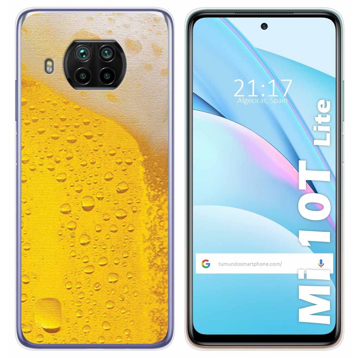 Funda Gel Tpu para Xiaomi Mi 10T Lite diseño Cerveza Dibujos