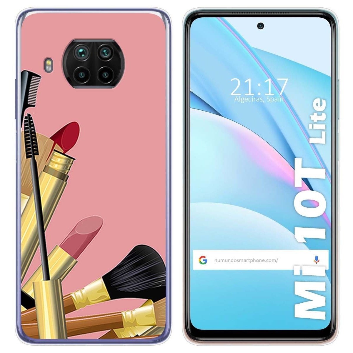 Funda Gel Tpu para Xiaomi Mi 10T Lite diseño Brochas Dibujos