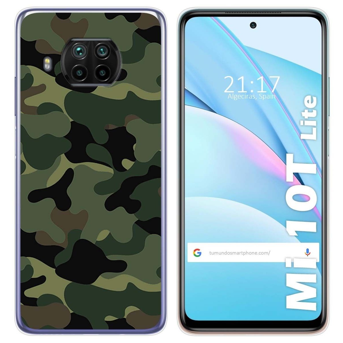 Funda Gel Tpu para Xiaomi Mi 10T Lite diseño Camuflaje Dibujos