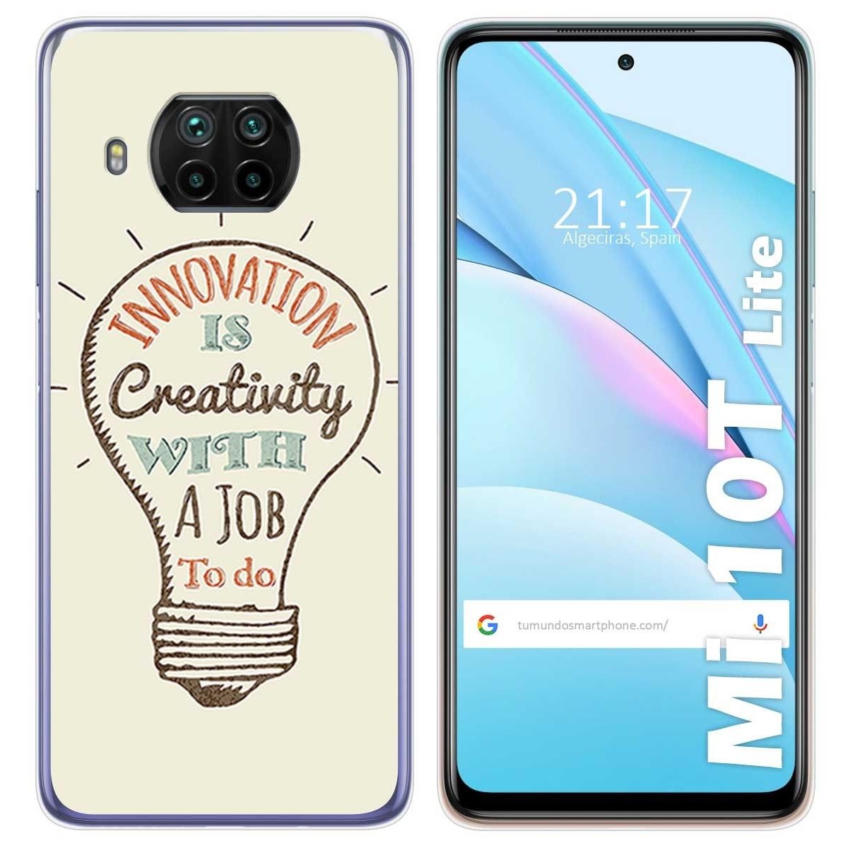 Funda Gel Tpu para Xiaomi Mi 10T Lite diseño Creativity Dibujos