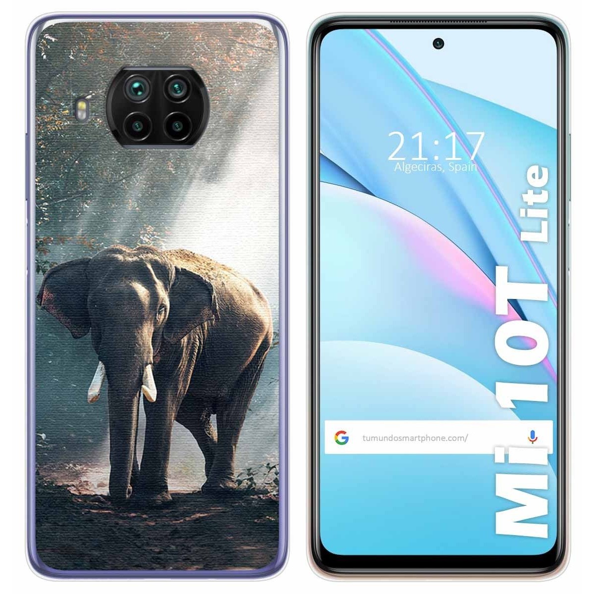 Funda Gel Tpu para Xiaomi Mi 10T Lite diseño Elefante Dibujos