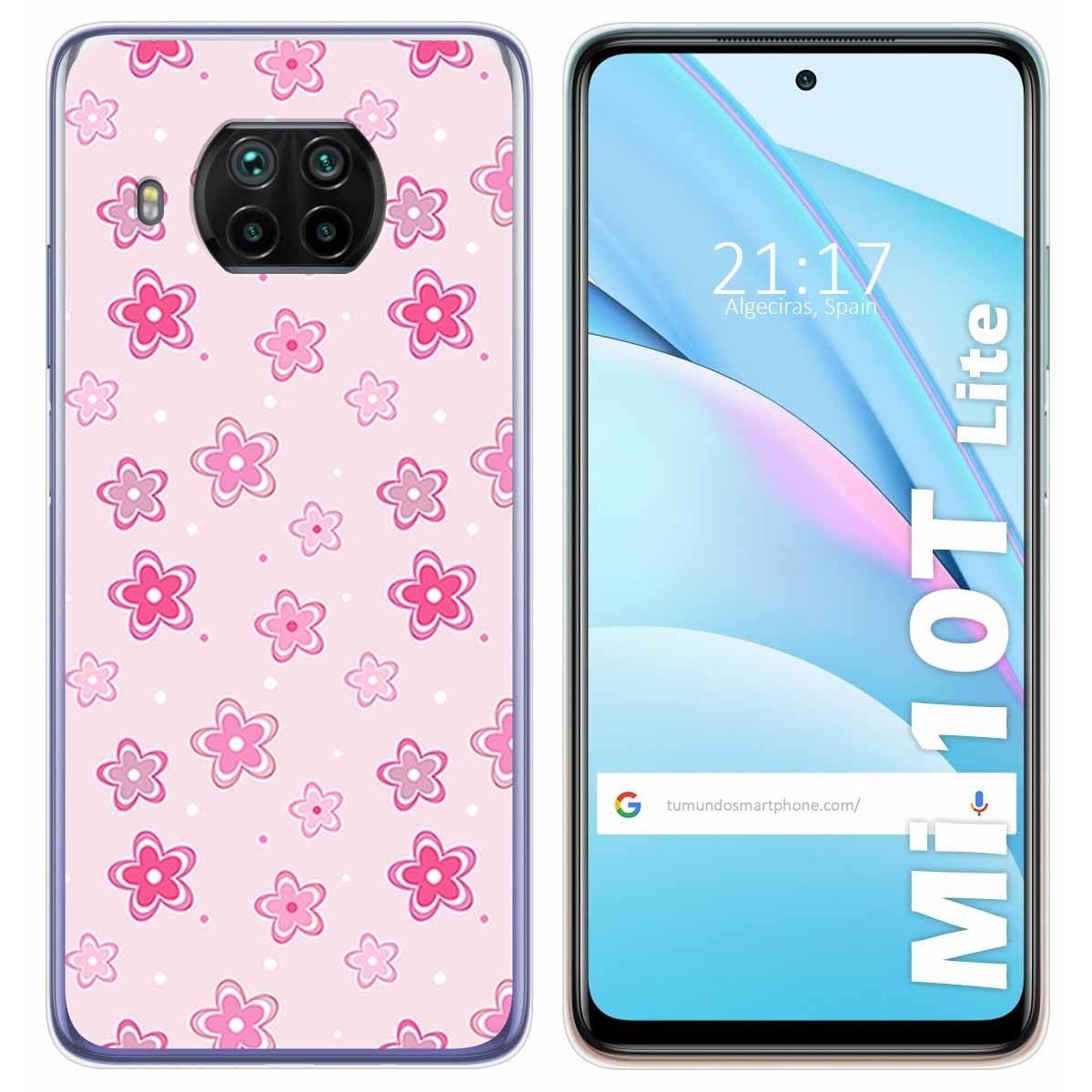 Funda Gel Tpu para Xiaomi Mi 10T Lite diseño Flores Dibujos