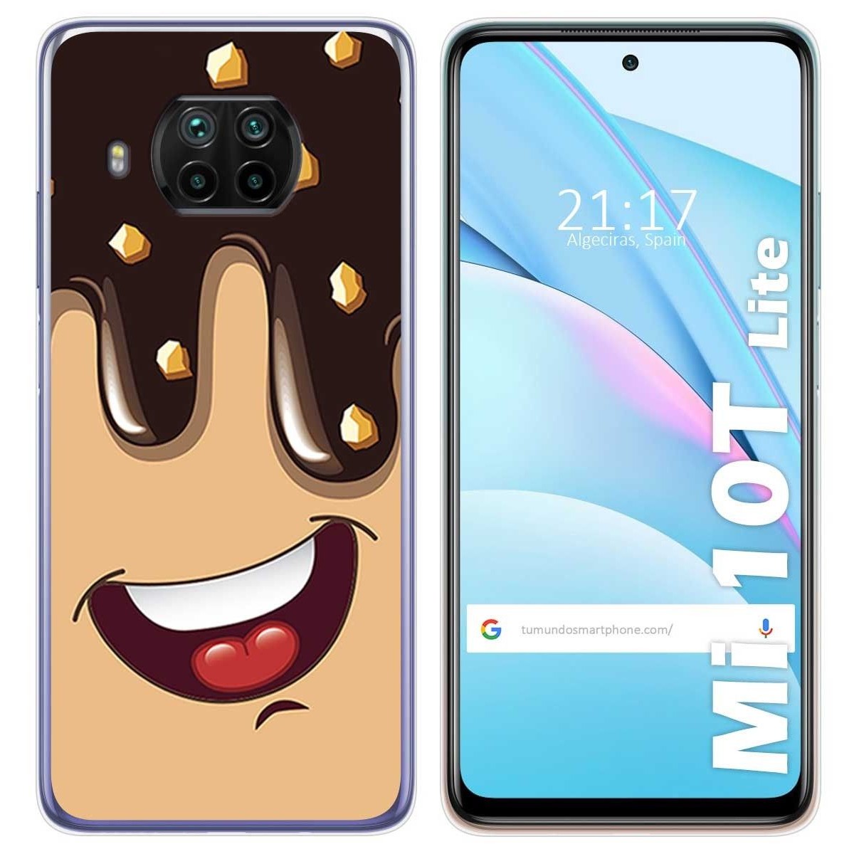 Funda Gel Tpu para Xiaomi Mi 10T Lite diseño Helado Chocolate Dibujos