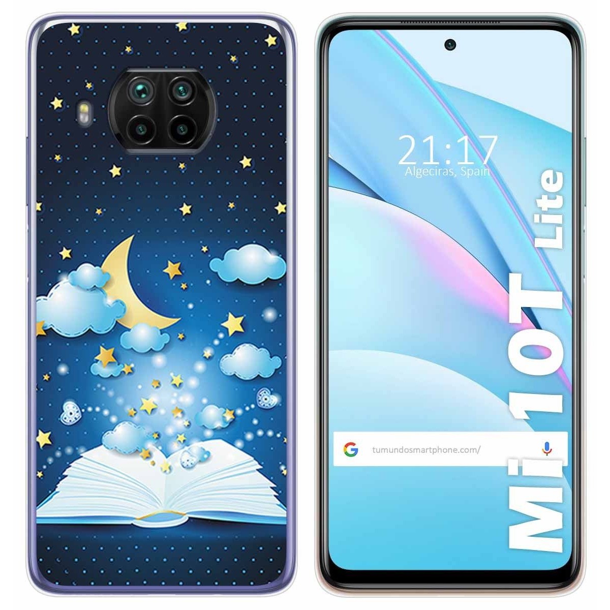 Funda Gel Tpu para Xiaomi Mi 10T Lite diseño Libro Cuentos Dibujos