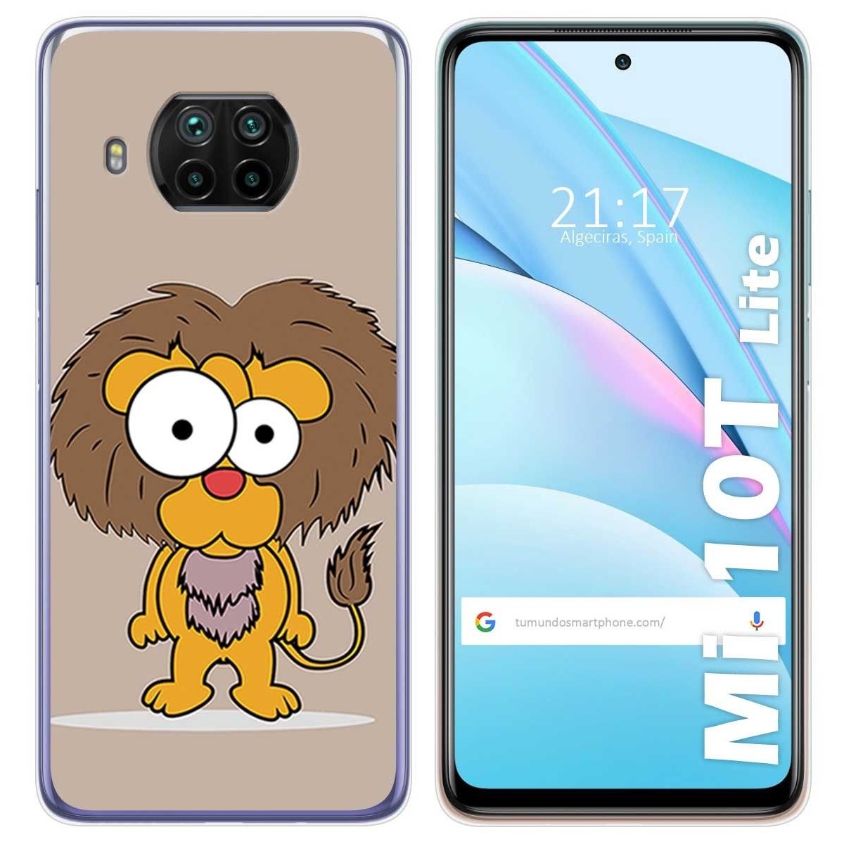 Funda Gel Tpu para Xiaomi Mi 10T Lite diseño Leon Dibujos