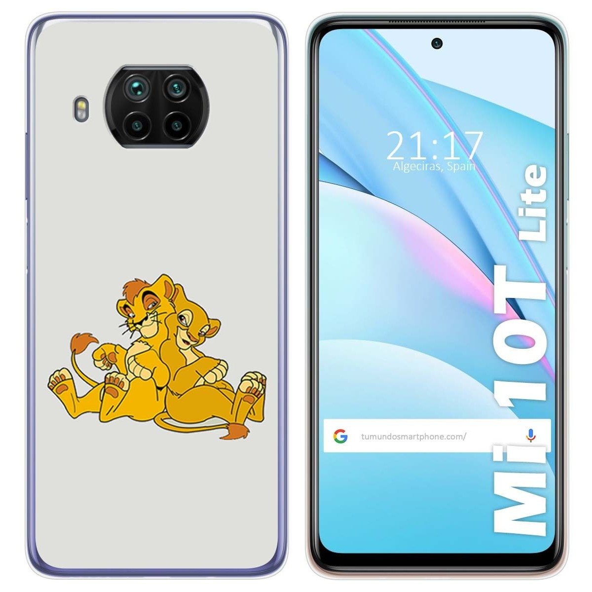 Funda Gel Tpu para Xiaomi Mi 10T Lite diseño Leones Dibujos