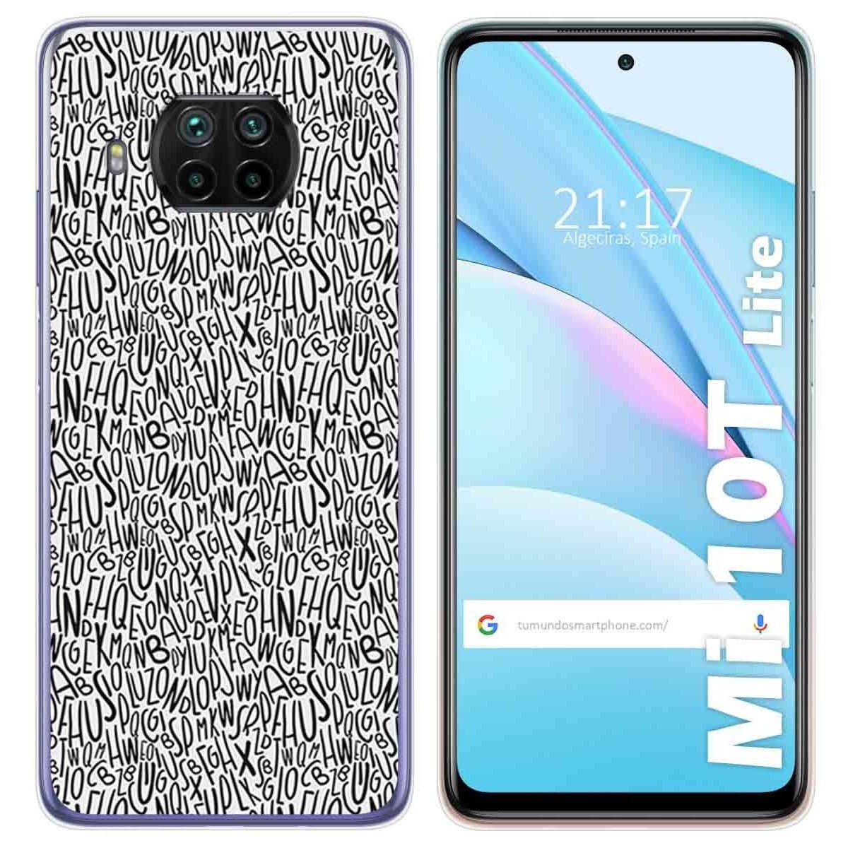 Funda Gel Tpu para Xiaomi Mi 10T Lite diseño Letras Dibujos