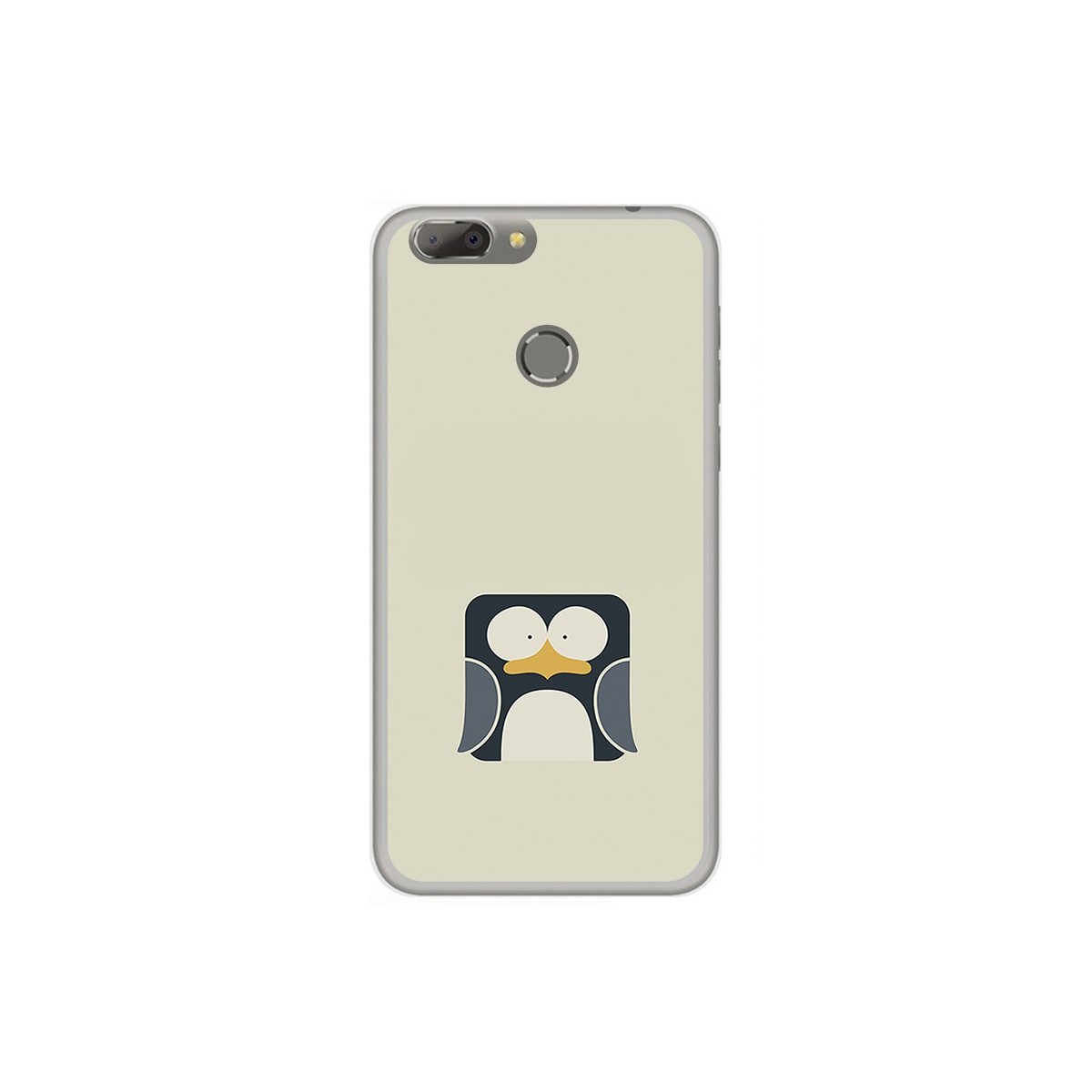 Funda Gel Tpu para Oukitel U20 Plus Diseño Pingüino Dibujos